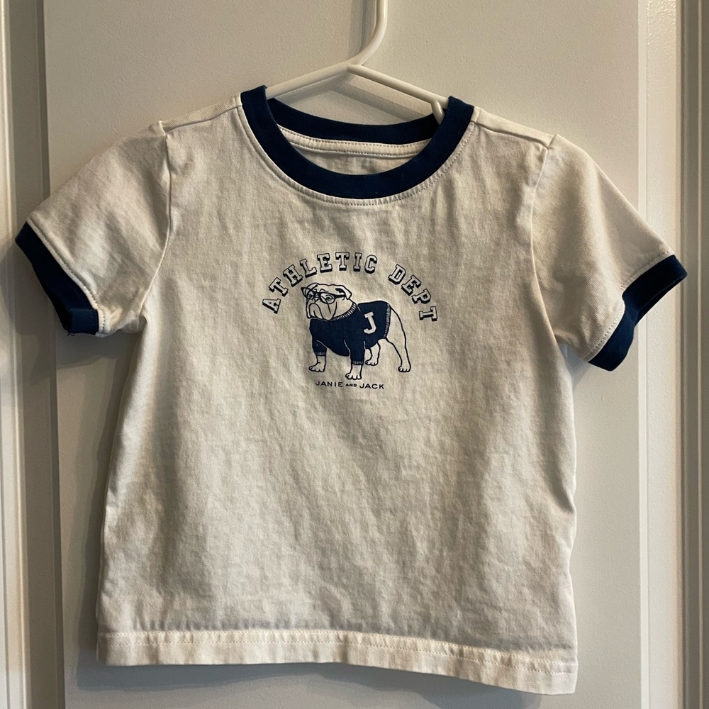 Janie and Jack Toddler Boy Bulldog Athletic T Shirt - Picture 4 of 6